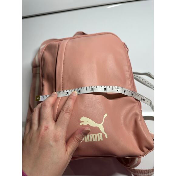 Puma medium to small pink backpack purse leather, 11x9x2.5 for girls & women - Picture 11 of 14